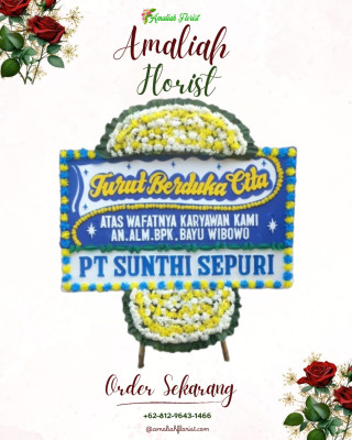 Papan Bunga Duka di Peso