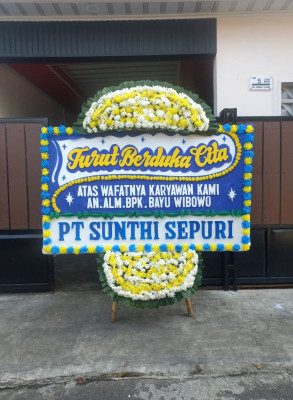 Papan Bunga Duka di Peso